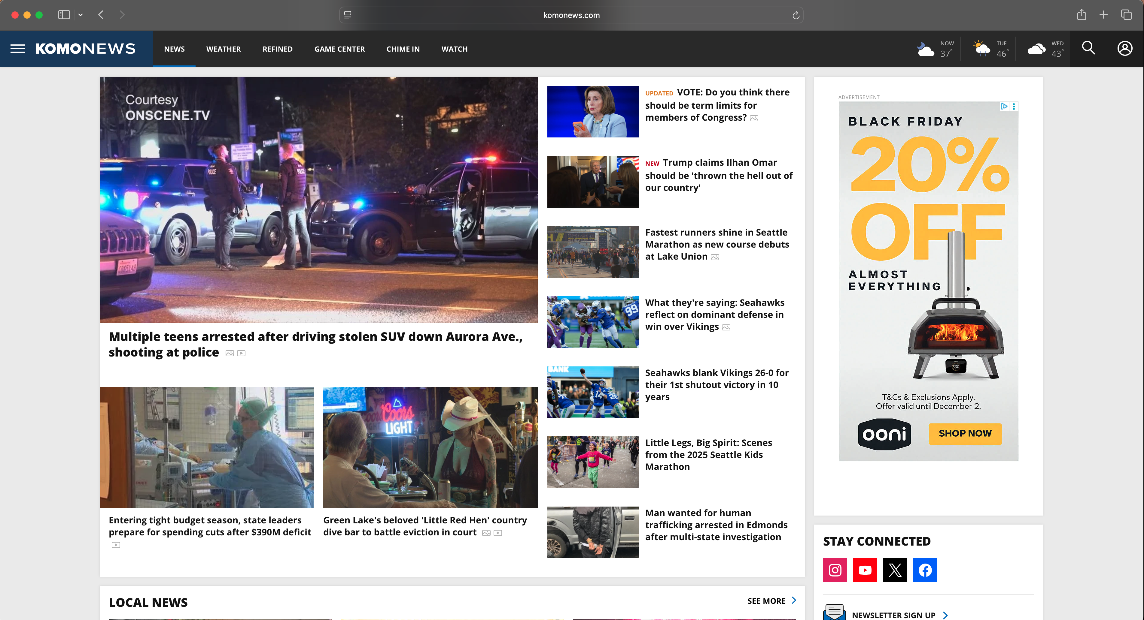 KOMO News — Desktop screenshot